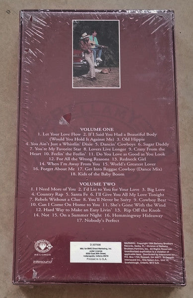 Image of Back Cover of 2xCD - EX/VG+ - BELLAMY BROTHERS, Let Your Love Flow (Twenty Years Of Hits) (Intersound; CDI 1105, US 1994, Box Set, Booklet), Volume one ex, Volume two sealed. Light wear to corners and edges of box, - 4815020C