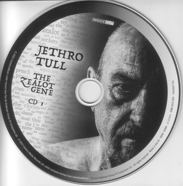 Image of Label Cover of 3xCD - VG+/VG+ - JETHRO TULL, The Zealot Gene (Inside Out Music; IOMLTDCD 609, Europe 2022, Book Sleeve), , - 4855059S