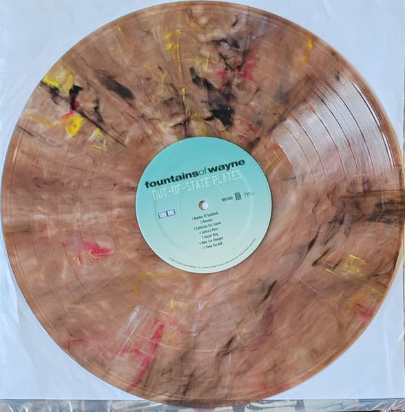Image of Label Cover of 4835130E: LP - FOUNTAINS OF WAYNE, Out-Of-State Plates (Virgin; RGM-1464, US 2023, Gatefold, Insert, Compilation, Junkyard Swirl Vinyl) NEW/NEW