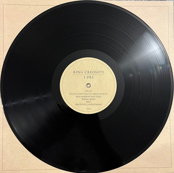 Image of Label Cover of 4845346S: LP - KING CREOSOTE, I Des (Domino; WIGLP450, UK 2023, Inner) Strong VG. Hairlines. Bumped corner. VG+/VG
