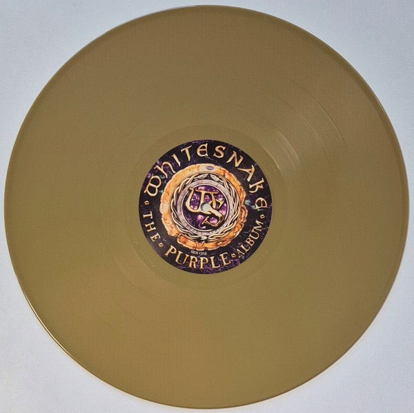 Image of Label Cover of 4815505C: 2xLP - WHITESNAKE, The Purple Album : Special Gold Edition (Rhino Records; RCV1 725527, Europe 2023 Reissue, Gatefold, 2 Inners, Gold Vinyl) One large cosmetic mark on Side 3, does not effect play. EX/VG