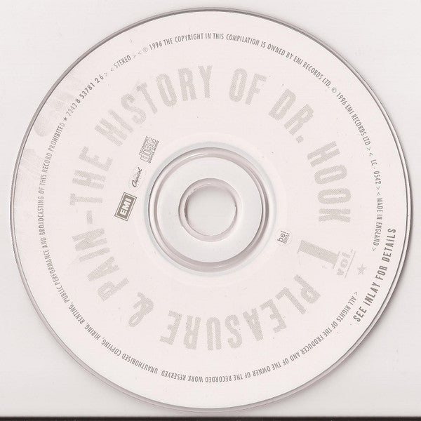 Image of Label Cover of 4955002S: 3xCD - DR. HOOK, Pleasure & Pain The History Of Dr. Hook (Capitol Records; 7243 8 53781 2 6, UK 1996, Box Set, Booklet) VG+/VG+