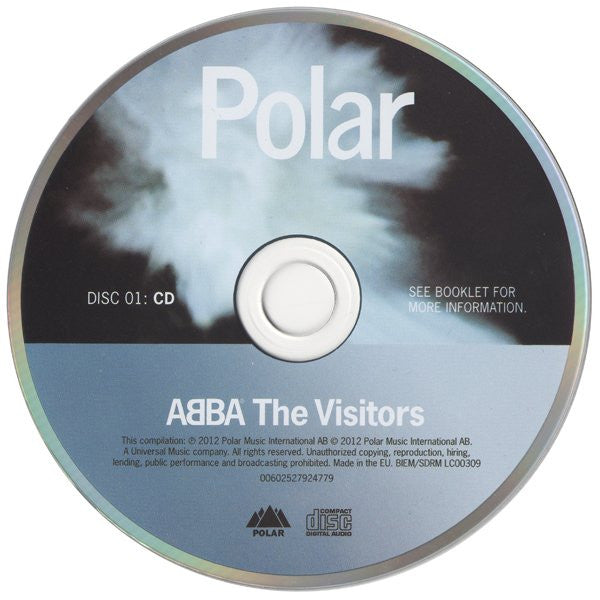 Image of Label Cover of 4955008S: 2xCD - ABBA, The Visitors (Polar; 0060253706261, Europe 2012) VG+/VG+