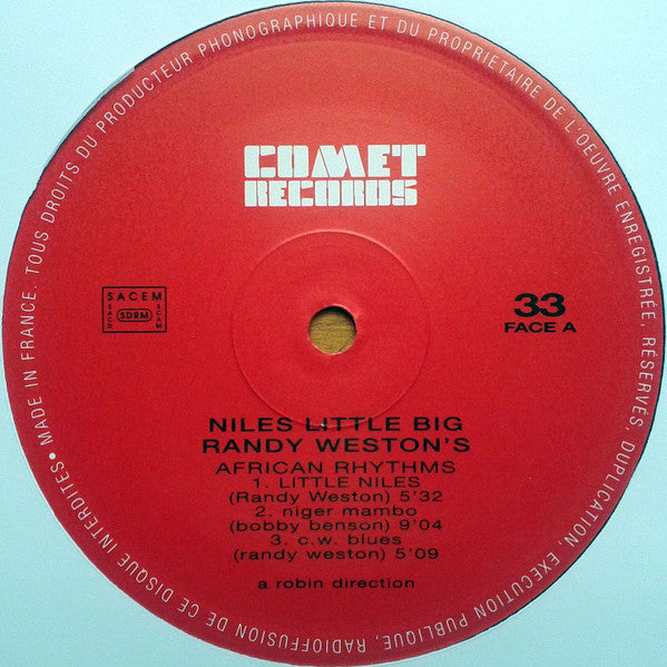 Image of Label Cover of LP - VG/VG+ - RANDY WESTON'S AFRICAN RHYTHMS, Niles Little Big (Comet Records; COMET 027, France 2002 Reissue), Large crease on sleeve, edgewear, a little ringwear., - 4925045E