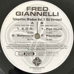 Image of Label Cover of 4945150S: 2x12" - FRED GIANNELLI, Telepathic Wisdom Vol. 1 (DJ Version) (Superstition ; SUPERSTITION 2025 DLP, Germany 1994, Die Cut Company Sleeve) VG/VG