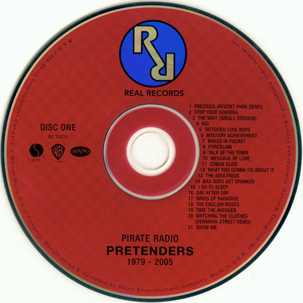 Image of Label Cover of 4xCD - VG+/VG+ - PRETENDERS, Pirate Radio 1979 ~ 2005 (Real Records; R2 73270, US 2006), Light Marks only., - 4955099S