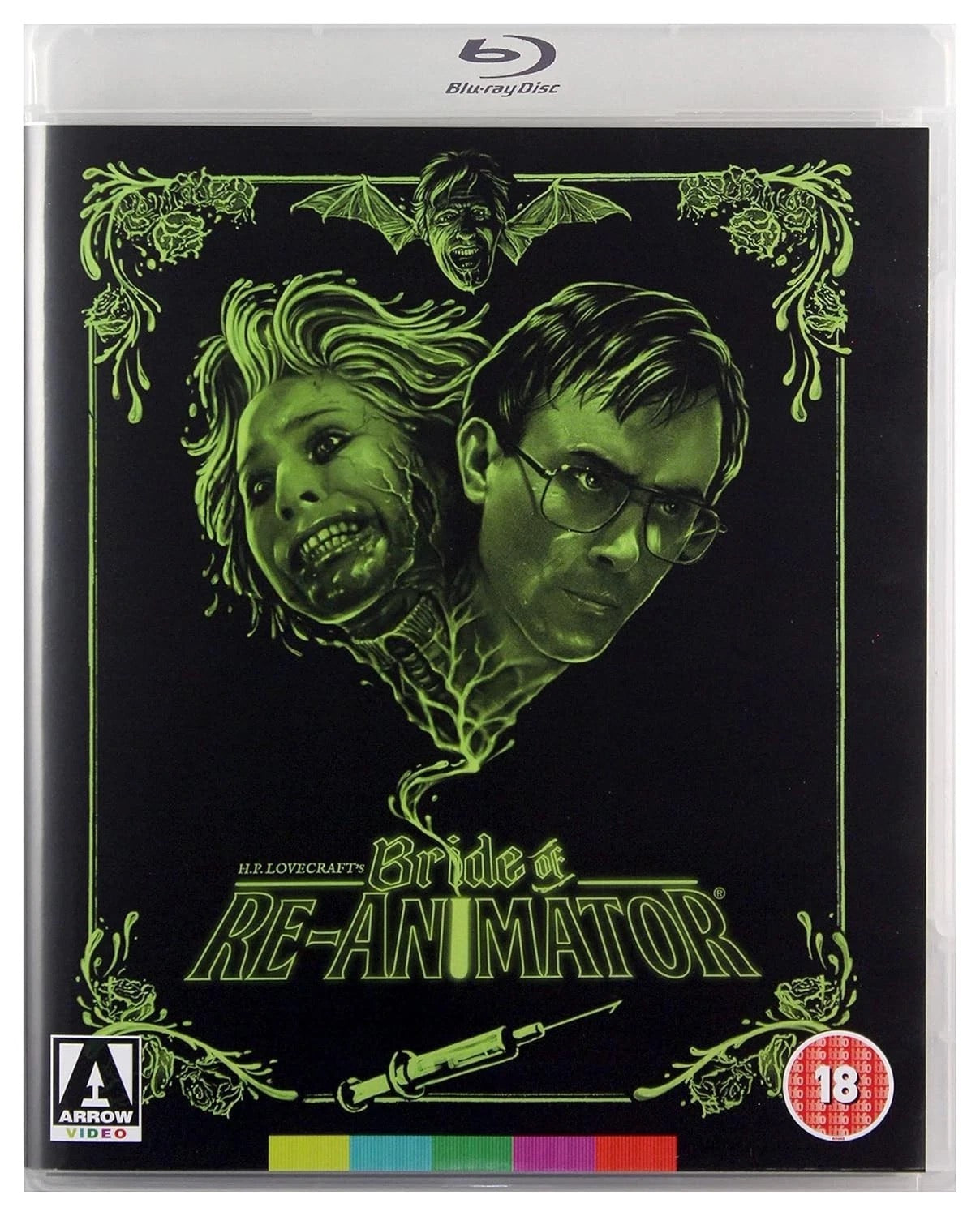 Image of Front Cover of 4935233E: 2xBlu-Ray - BRIAN YUZNA, Bride of Re-Animator (Arrow Video; FCD1215, Europe , Booklet, DVD + Blu ray) VG+/VG+