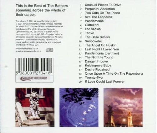 Image of Back Cover of 4915361C: CD - THE BATHERS, Desire Regained: The Best Of The Bathers (Wrasse Records; WRASS 034, UK 2001, Jewel Case) VG+/VG+