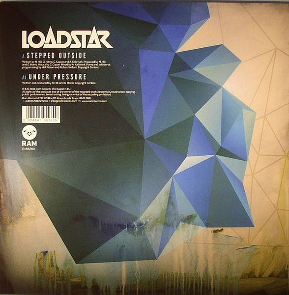 Image of Back Cover of 4925425E: 12" - LOADSTAR, Stepped Outside / Under Pressure (RAM Records; RAMM160, UK 2014) Strong G+ VG/G+
