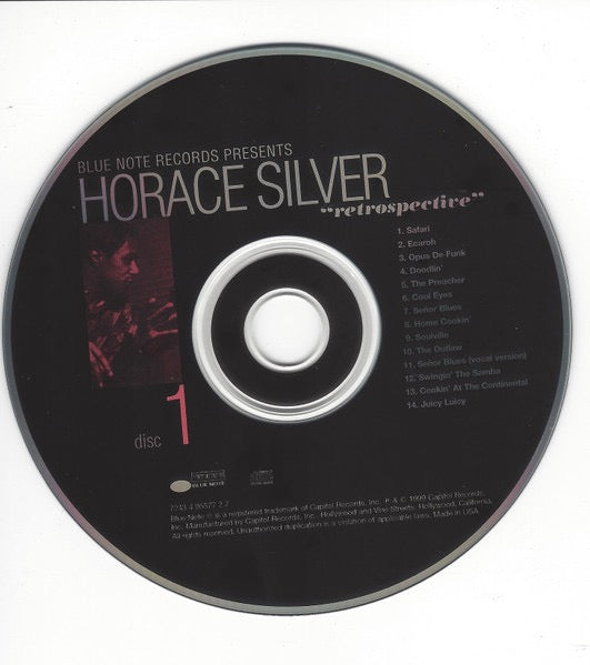 Image of Label Cover of 4915525C: 4xCD - HORACE SILVER, Retrospective (Blue Note; 95576, US 1999, Box Set, Booklet) VG/VG+