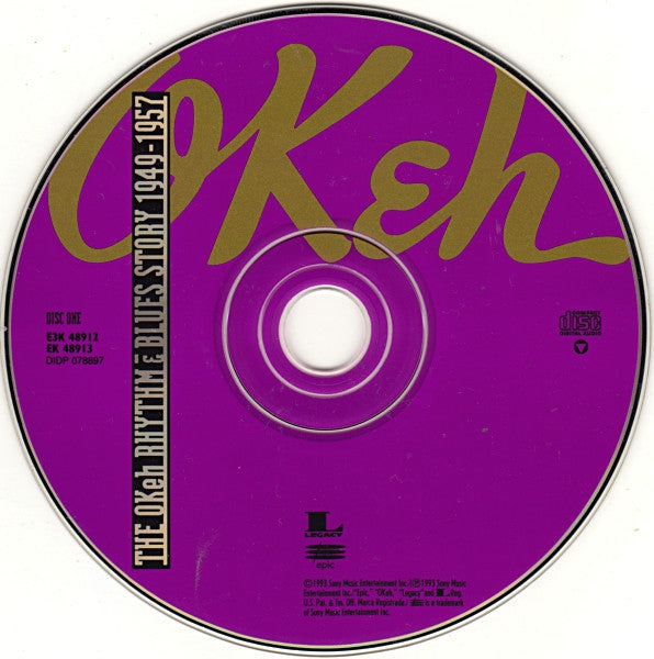Image of Label Cover of 5055001S: CD - VARIOUS, The OKeh Rhythm & Blues Story: 1949-1957 (Epic; E3K 48912, US 1993) VG/VG+