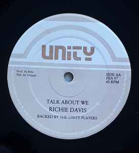 Image of Back Cover of 12" - VG/G+ - JOHNNY P / RICHIE DAVIS, Rude Boy / Talk About We (Unity Sounds ; FEA 07, UK 1988, Die Cut Company Sleeve), jetstar company sleeve. marks and scuffs - nothing major. pol, - 5045138S