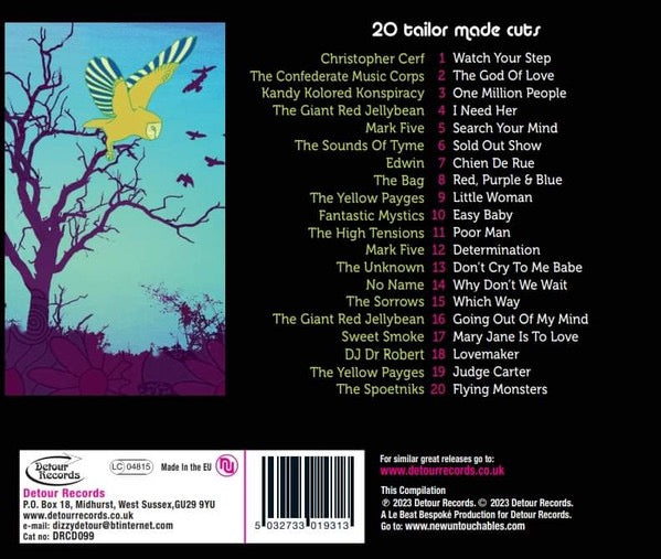 Image of Back Cover of 0636067E: CD - VARIOUS, Le Beat Bespok� 10 (Detour Records; DRCD099, UK 2023, Jewel Case) VG+/VG+