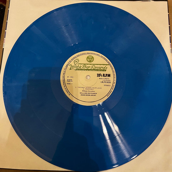 Image of Label Cover of 5015483C: LP - WILLIAM ONYEABOR, Body & Soul (Luaka Bop; LP-LBOP-5035C, US 2025 Reissue, Blue Vinyl) NEW/NEW