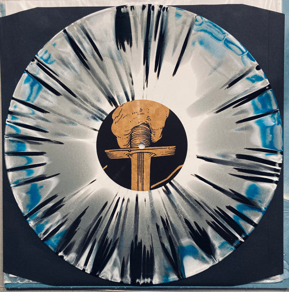 Image of Label Cover of LP - EX/EX - KHEMMIS, Hunted (20 Buck Spin; Spin076, US 2022 reissue, Embossed Sleeve, Booklet, Aqua Blue / Silver / White Merge w/ Black Splatter), , - 2626243E