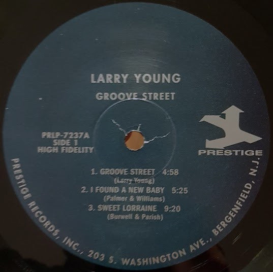 Image of Label Cover of LP - VG+/VG+ - LARRY YOUNG, Groove Street (Prestige; PR 7237, US Reissue, Laminated Sleeve), , - 5125072E