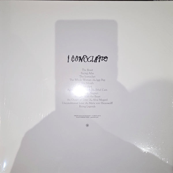 Image of Back Cover of LP - NEW/NEW - ANNA VON HAUSSWOLFF, Iconoclasts (Year0001; YR0205LPI, Europe 2025, Gatefold, 2 Inners, White Vinyl), , - 0736221E