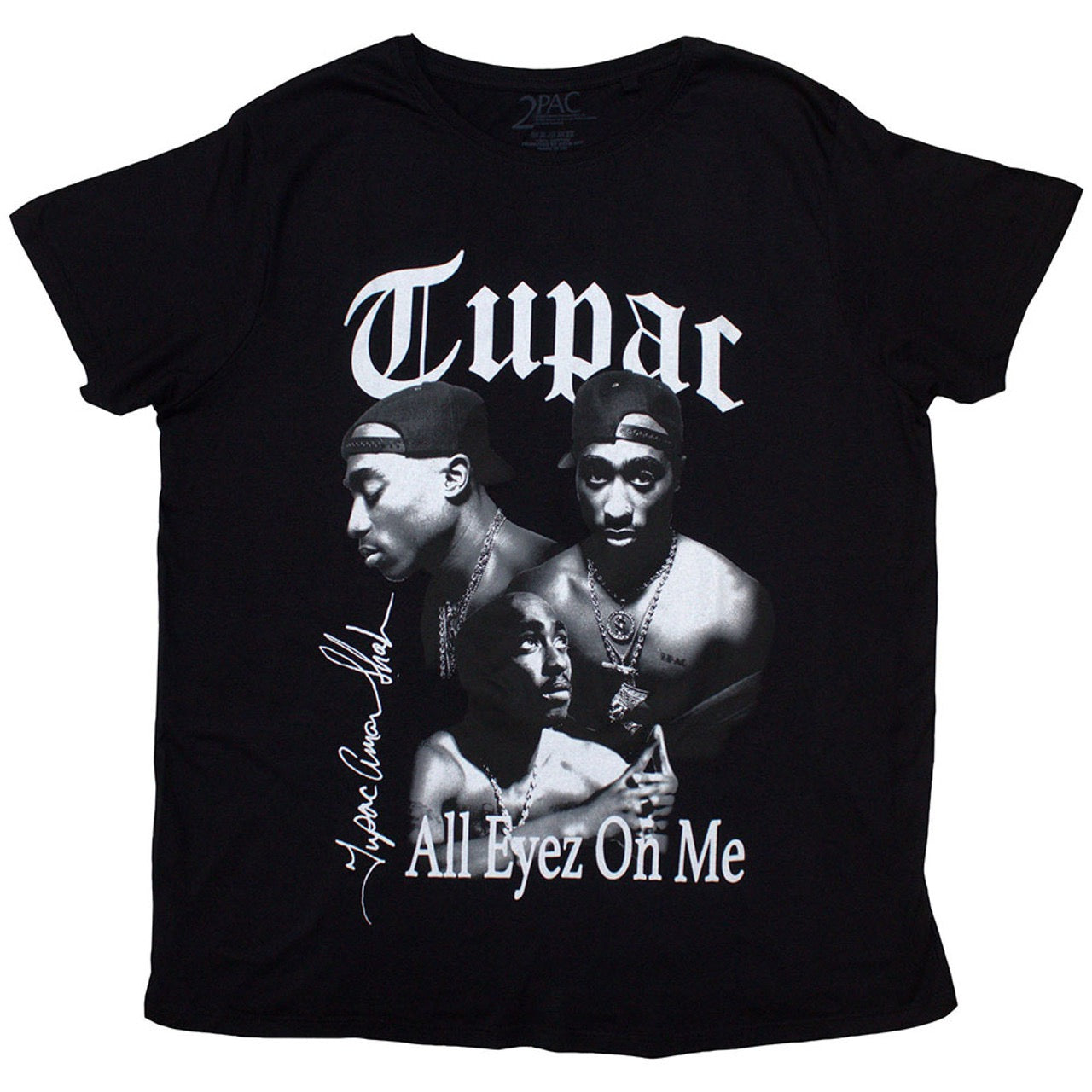 Image of Front Cover of 5155184S: Accessories - TUPAC, All Eyez On Me B&W T-Shirt L (, UK ) NEW/NEW