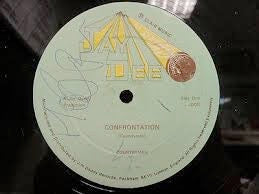 Image of Front Cover of 12" - VG+/G - COUNTRYMAN, Confrontation / Living On Borrowed Time (Jay Dee A1 Sound; JD007, UK 1981, Sound Force Disco Sleeve), Lots of marks, light background crackle. Feelable mark on side A clicks for a few rotations., - 2946267S