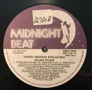 Image of Label Cover of LP - VG/VG+ - NANSI INDODA ENGAZIWA, Mama Wami (Midnight Beat; MBT 204, ), Top left corner of sleeve has been clipped. Record looks great., - 0246044S