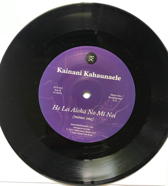 Image of Label Cover of 7" - EX/EX - KAINANI KAHAUNAELE, He Lei Aloha No M Nei (M huahua Music; none, US 2022, Picture sleeve), , - 0226048E