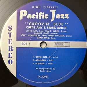 Image of Label Cover of 12" - VG+/VG+ - CURTIS AMY & FRANK BUTLER, Groovin' Blue (Pacific Jazz ; PJ-19, Worldwide 2025, Picture Sleeve), , - 0246173S