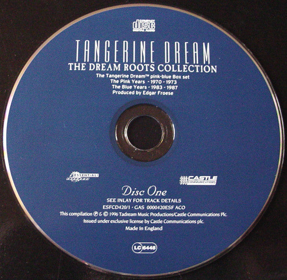 Image of Label Cover of 0356100S: CD - TANGERINE DREAM, The Dream Roots Collection (Essential! Records; ESFCD420, UK 1996) VG/VG+