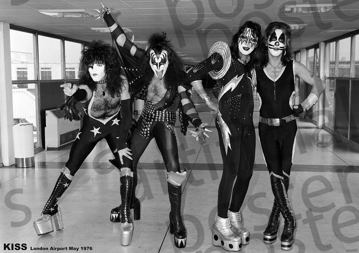 Image of Front Cover of Accessories - NEW/NEW - KISS, London Airport May 1975 (84cm x 60cm ; , ), , - 1956134S