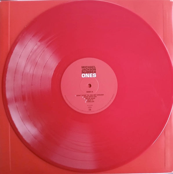 Image of Label Cover of 2xLP - NEW/NEW - MICHAEL JACKSON, Number Ones (Legacy; 19958410701, Europe 2026 Reissue, 2 Inners, Red Vinyl), , - 1016574C