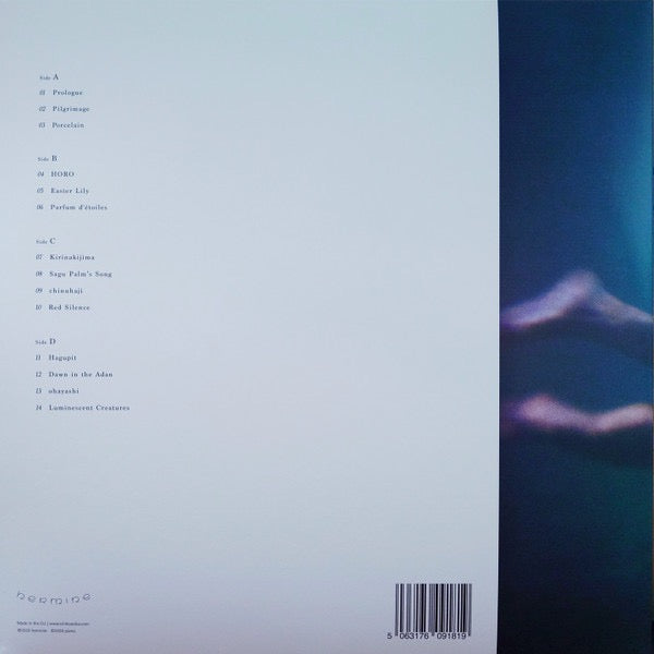 Image of Back Cover of 2xLP - NEW/NEW - ICHIKO AOBA, Windswept Adan (Hermine; HERM001LP, Reissue, Gatefold, Insert, Black Eco-mix Vinyl), , Reissue of Japanese singer-songwriter and multi-instrumentalist Ichiko Aoba's critically acclaimed masterpiece, 'Windswept Adan'. - 3316455C