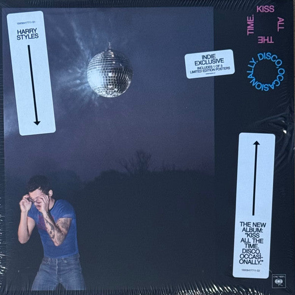 Image of Front Cover of LP - NEW/NEW - HARRY STYLES, Kiss All The Time, Disco Occasionally (Sony; 199584177113, US 2026, Gatefold, Holographic Inner & Booklet, With Poster, Indie Exclusive 180 Gram Black Vinyl), , - 1036264E