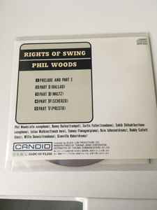Image of Back Cover of CD - M/M - PHIL WOODS, Rights Of Swing (Candid; 32JDC-112, Japan 1987, Jewel Case, Booklet), , - 0436001E