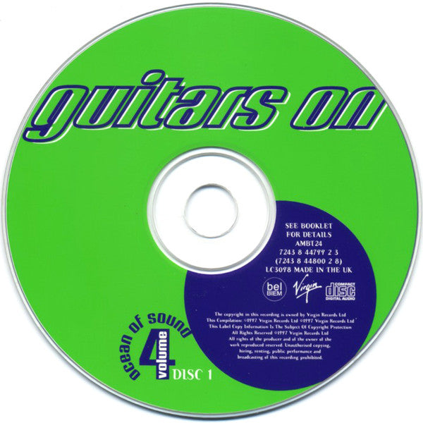 Image of Label Cover of 2xCD - VG+/VG+ - VARIOUS, Ocean Of Sound Volume 4 - Guitars On Mars (Virgin; AMBT24, UK 1997, Jewel Case, Booklet), , - 0436057E