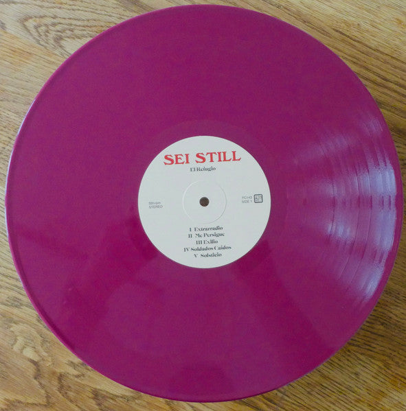 Image of Label Cover of 0426302E: LP - SEI STILL, El Refugio (Fuzz Club Records; FC143, UK 2021, Gatefold, Black Inner, Oxblood Vinyl) Seam split to inner. VG+/VG+