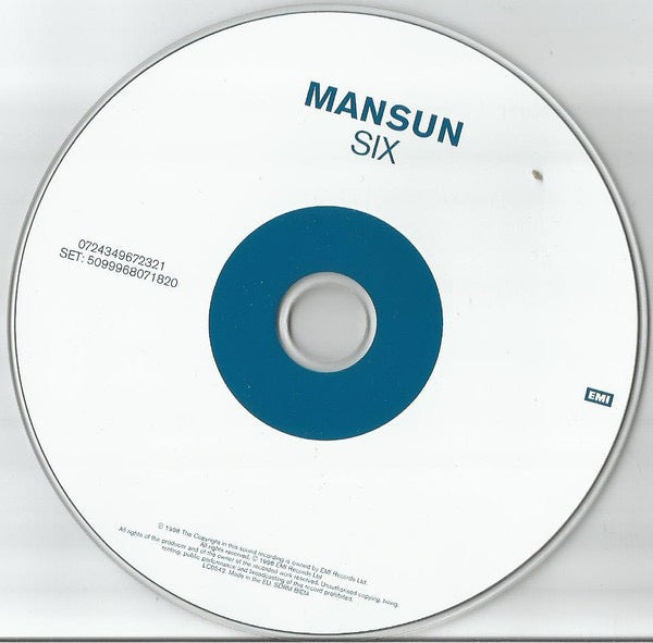 Image of Label Cover of 0516002C: 2xCD - MANSUN, Six / Little Kix (EMI; 5099968071820, UK & Europe 2011 Reissue, Double CD Case) Nice copy showing minimal sign of use. VG+/VG+
