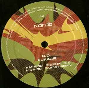 Image of Label Cover of 0546049S: 12" - G.D., Pukaar (Mondo Records; MND021, UK 2005, Picture Sleeve) sticker top right front sleeve VG/VG+