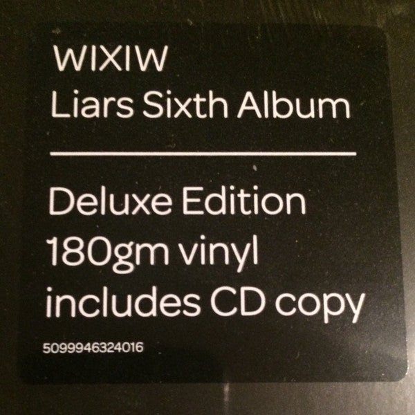 Image of Label Cover of LP - VG/VG+ - LIARS, WIXIW (Mute; STUMM343, UK 2012, Inner, Stickered Sleeve, 180 Gram Vinyl, NO CD), Ring Wear, - 1646189S