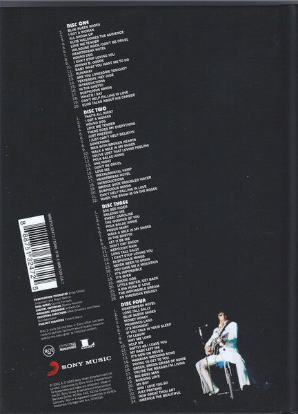 Image of Back Cover of 0556055S: 4xCD - ELVIS, Live In Las Vegas (RCA; 88875132472, Europe 2015 Reissue) sealed VG+/VG+