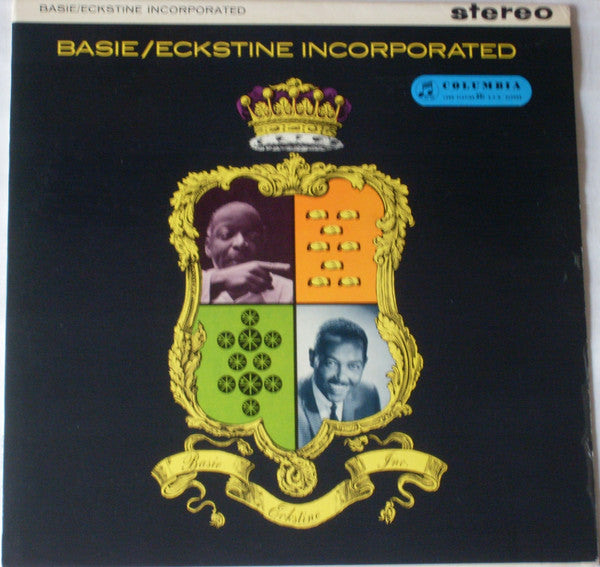 Image of Front Cover of LP - VG/VG - COUNT BASIE AND BILLY ECKSTINE, Basie/Eckstine, Inc. (Columbia; SCX3290, UK 1959, Laminated Front Sleeve), Hairlines. Edge wearm, indents foxing and slight laminate creasing., - 0746186S