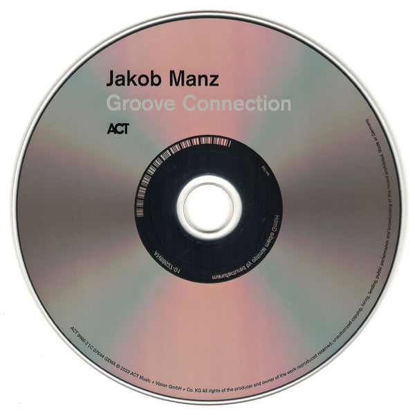 Image of Label Cover of CD - VG+/VG+ - JAKOB MANZ, Groove Connection (ACT; ACT 9966-2, Germany 2023, Digipak), , - 0536203E