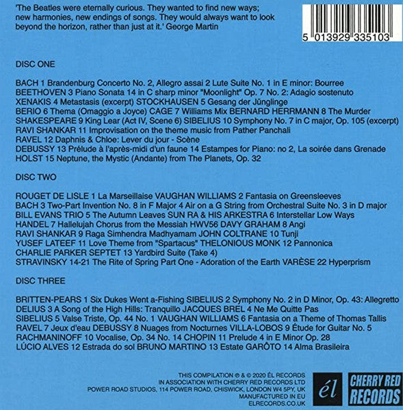 Image of Back Cover of 3xCD - G+/VG+ - VARIOUS, I d Love To Turn You On (Classical And Avant-Garde Music That Inspired The Counter-Culture) ( l; ACME351BOX, UK 2020, Card Sleeve, Booklet), , - 0636002E