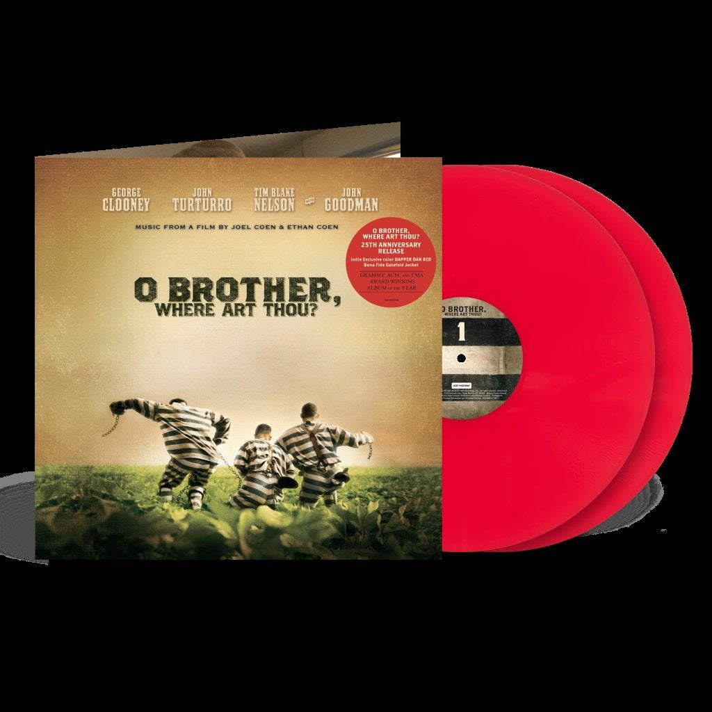 Image of Back Cover of 2xLP - NEW/NEW - VARIOUS ARTISTS, O Brother, Where Art Thou? Soundtrack (25 Year Anniversary Edition) (Island; 8800778, Europe 2026 Reissue, Gatefold, Limited Edition 2LP Gatefold Indies Exclusive Dapper Dan Red), , - 1456420S
