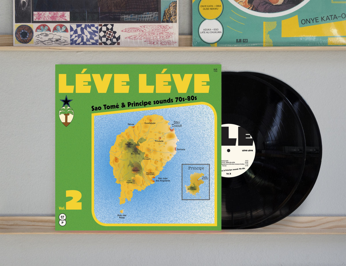 Image of Back Cover of 2xLP - NEW/NEW - VARIOUS ARTISTS, L ve L ve Vol. 2: Sao Tom & Principe Sounds 70s-80s (Bongo Joe Records; BJR120LP, Europe 2026, Black Vinyl), , - 1436027E