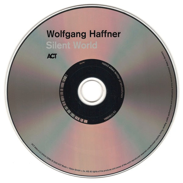 Image of Label Cover of CD - VG+/VG+ - WOLFGANG HAFFNER, Silent World (ACT; ACT 9963-2, Germany 2023, Digipak), , - 0616051C