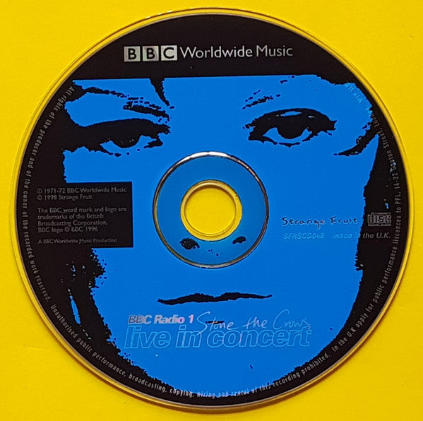 Image of Label Cover of 0636050E: CD - STONE THE CROWS, BBC Radio 1 Live In Concert (Strange Fruit; SFRSCD049, UK , Jewel Case) VG+/VG+