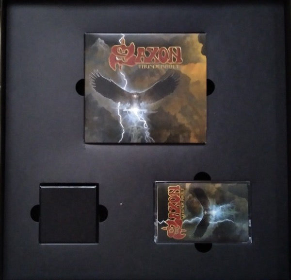 Image of Label Cover of LP - NEW/NEW - SAXON, Thunderbolt (Silver Lining Music; SLM065P75, Europe 2018, Box Set, Inner, CD Album, CD Official Bootleg, Cassette Album, Deluxe Edition, Limited Edition, Red Vinyl), , - 0436212E