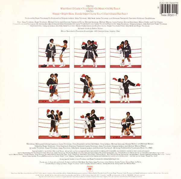 Image of Back Cover of LP - VG/G - BOBBY GLOVER, Bad Bobby Glover (Columbia; FC 39321, US 1984, Zapp / Roger), Lots of light marks to disc. Edge wear to sleeve., - 3916498C