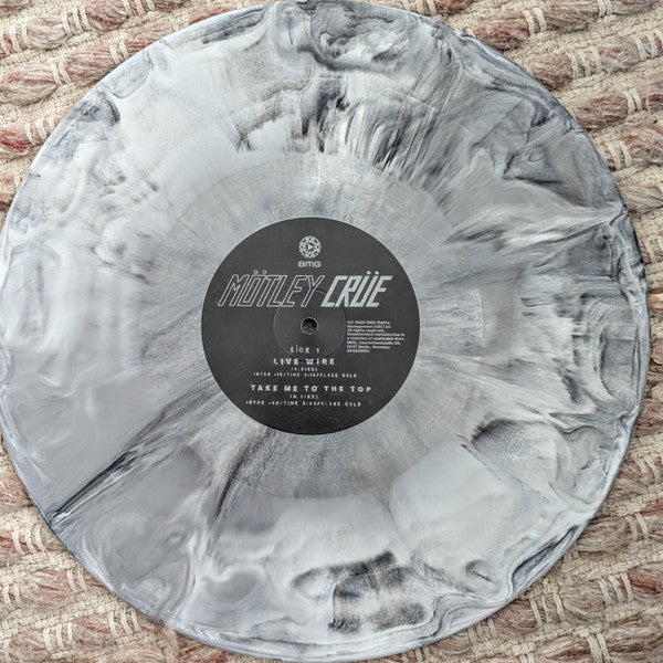 Image of Label Cover of 12" EP - NEW/NEW - M TLEY CR E, Live Wire EP (BMG; 964206601, UK 2026, Picture Sleeve, Grey W/ Black Marble Vinyl), , Out of print for 40+ years, reissue of original promo EP sent to radio for their first ever national single Live Wire . This special release on 12 color vinyl celebrates the 45th anniversary of Live Wire and 45th anniversary of M tley Cr e! - 1536146E