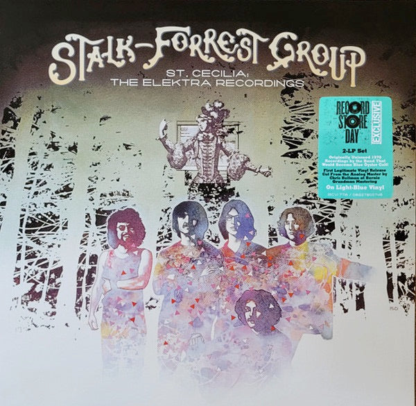 Image of Front Cover of 2xLP - NEW/NEW - STALK-FORREST GROUP, St. Cecilia - The Elektra Recordings (Rhino / Elektra; , UK 2026, Pre Blue Oyster Cult), , In 1969 and 1970, the band that would become Blue yster Cult recorded two albums for Elektra Records, but neither was released at the time. The first LP is the original 1969 master, cut from tape for the first time by Chris Bellman at Bernie Grundman Mastering. The second LP is a compilation of the 1970 sessions and single mixes appearing on vinyl for the