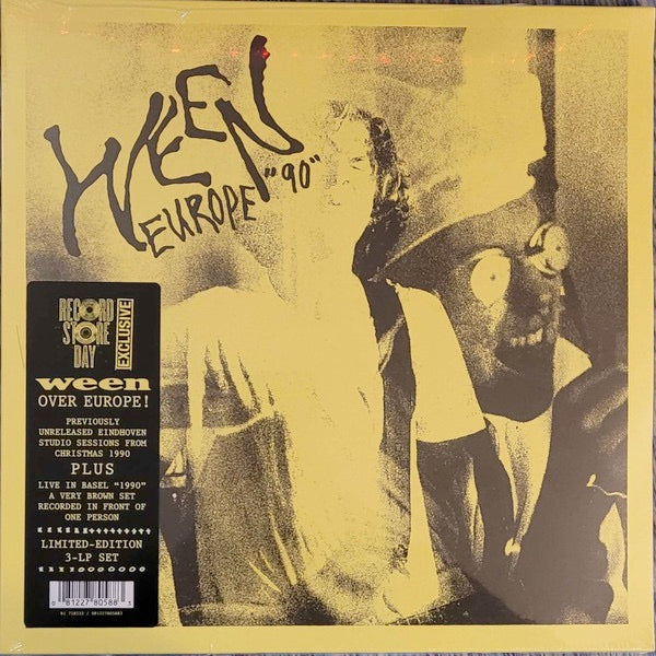Image of Front Cover of 3xLP - NEW/NEW - WEEN, Europe '90 (Rhino; , UK 2026, Box Set), , This is the reality of Brown. 3LPs of previously unreleased Ween. Includes the long lost studio sessions recorded in Eindhoven on Christmas Day 1990 on LP1 plus the extremely Brown Live in Basel "1990" live show (which may be the best Ween show of all time per Dean Ween) from either December 1990 or January 1991 on LPs 2 and 3. Limited Edition release for Record Store Day 2026. - 1816379C